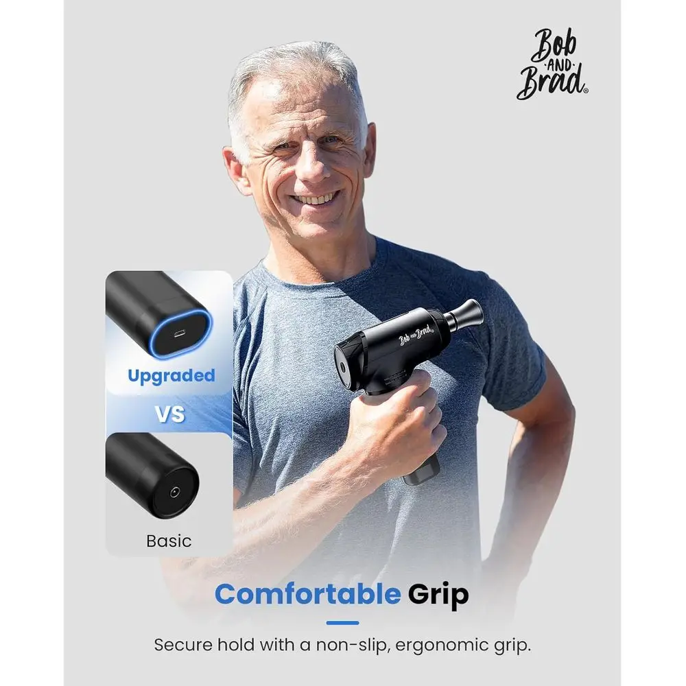 مسدس تدليك احترافي للأنسجة العميقة برأس معدني، مدلك قرع محمول مناسب لـ HSA للرياضيين وصالة الألعاب الرياضية المنزلية والألم