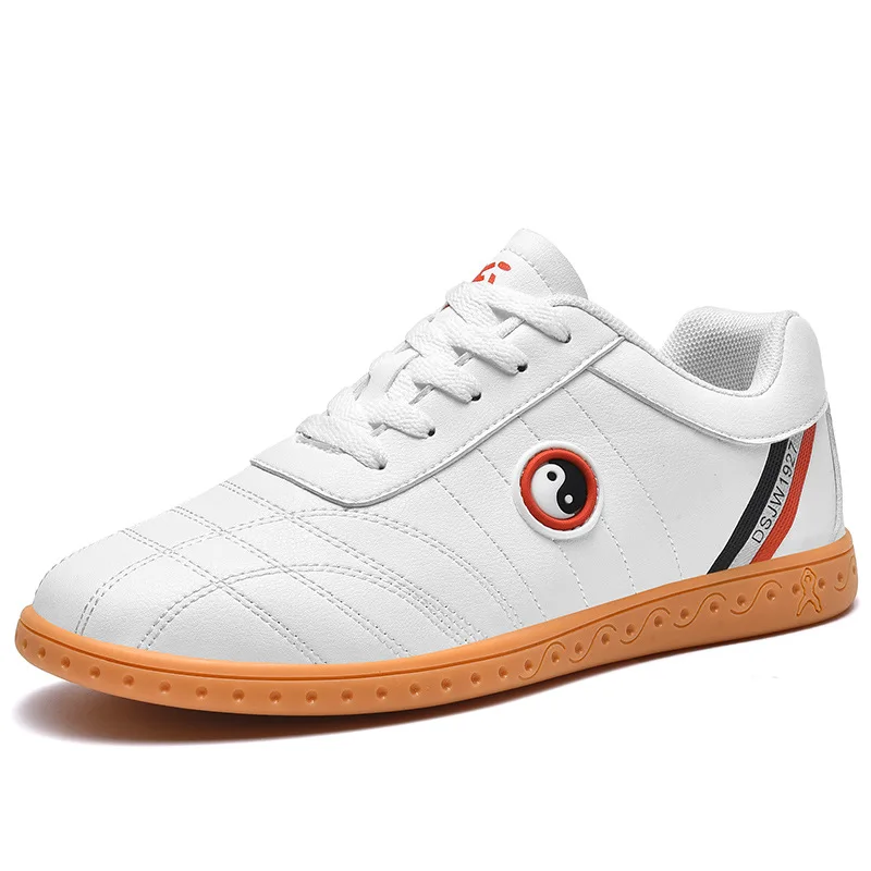 Martial Arts Tai Chi Sports Shoes Women Tai Chi Shoes Soft Cowhide and Cowhide Sole Practice Shoes Genuine Leather Men's Sneaker