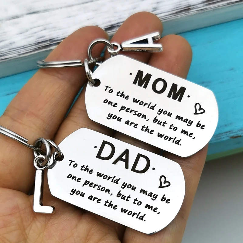 Parent Gifts Mom Dad Keychain Gifts for Thanksgiving Father's Day Mother's Day Christmas Gifts for Mom and Dad