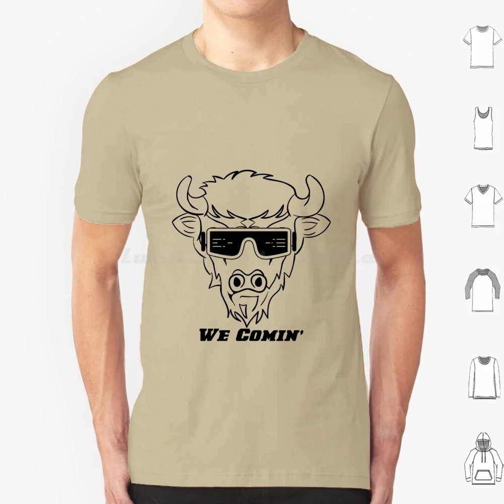 We Comin , Buffalo Sticker. Colorado T Shirt Big Size 100% Cotton Colorado Buffalo Primetime Prime We Comin Ralph The Buffalo