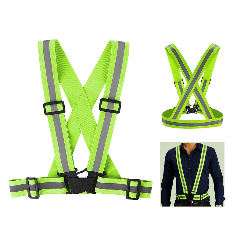 

High Visibility Reflective Vest Waterproof & Breathable, Adjustable Straps for Cycling/Running/Night Work