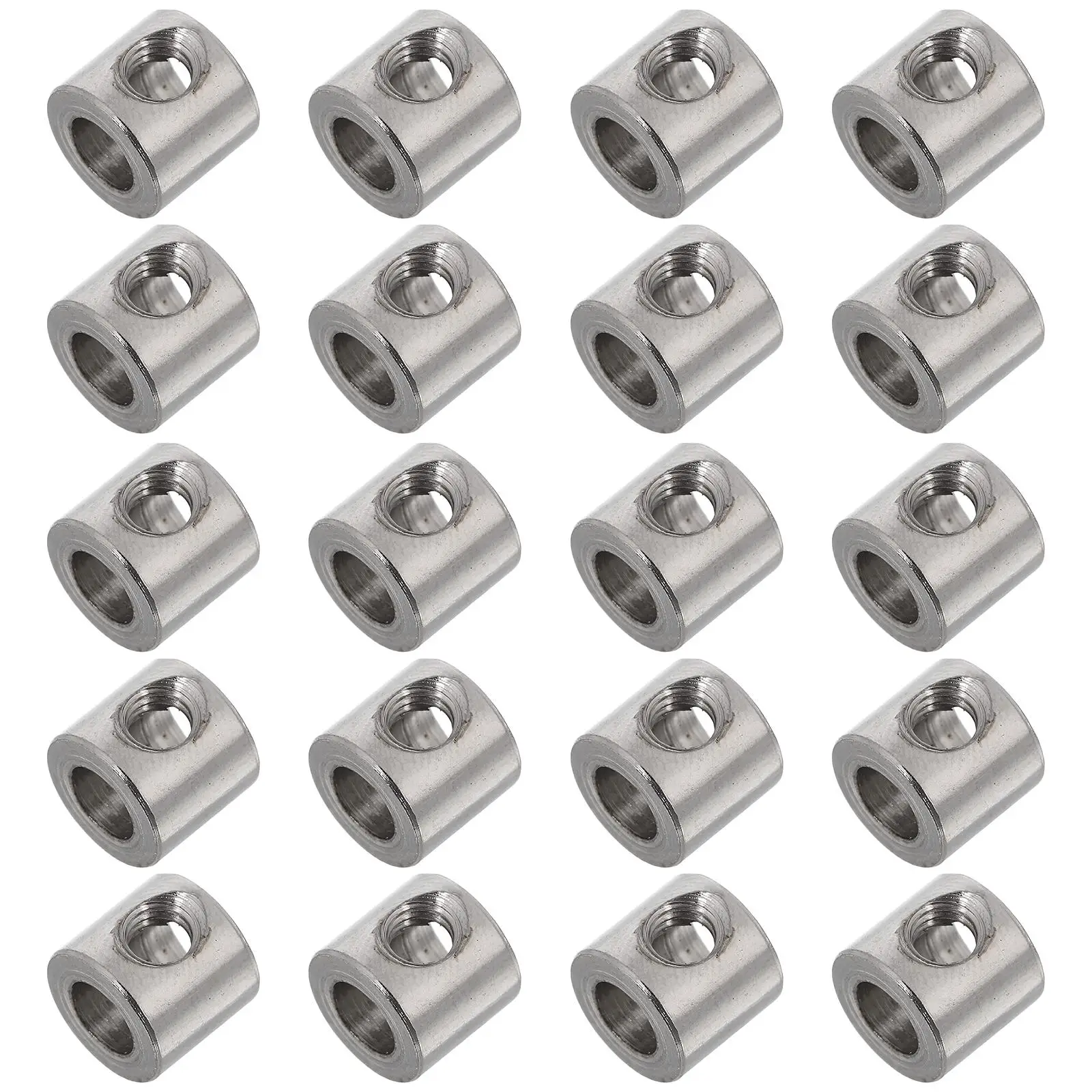 

20 Pcs Steel Wire Self-locking Buckle Clamps Heavy Duty Cable Adjustable Iron Small Safety Fasteners Rope Clip