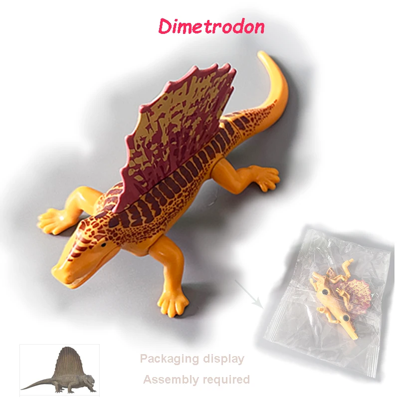 Mini Jurassic Dinosaurs World Building Blocks Dino T-Rex Velociraptor Figures Model Assemble Educational Toys For Children Gifts - view 5