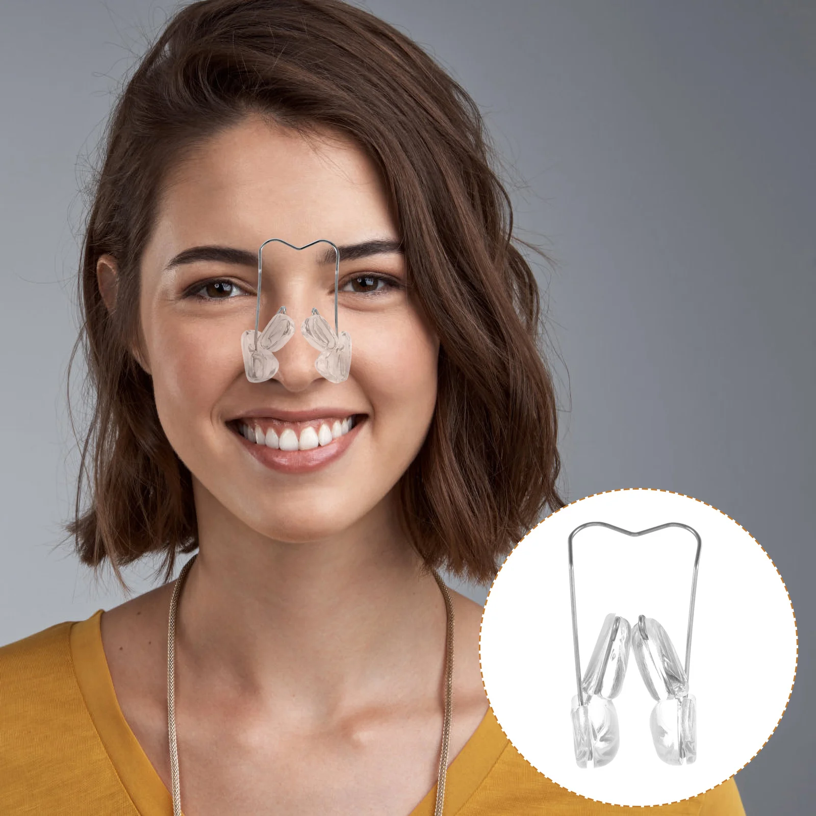 

Nose Lifting Shaper Clip Premium Material Non-Skid Design Daily Use Nose Shaper for Straightening and Slimming Beauty Tool