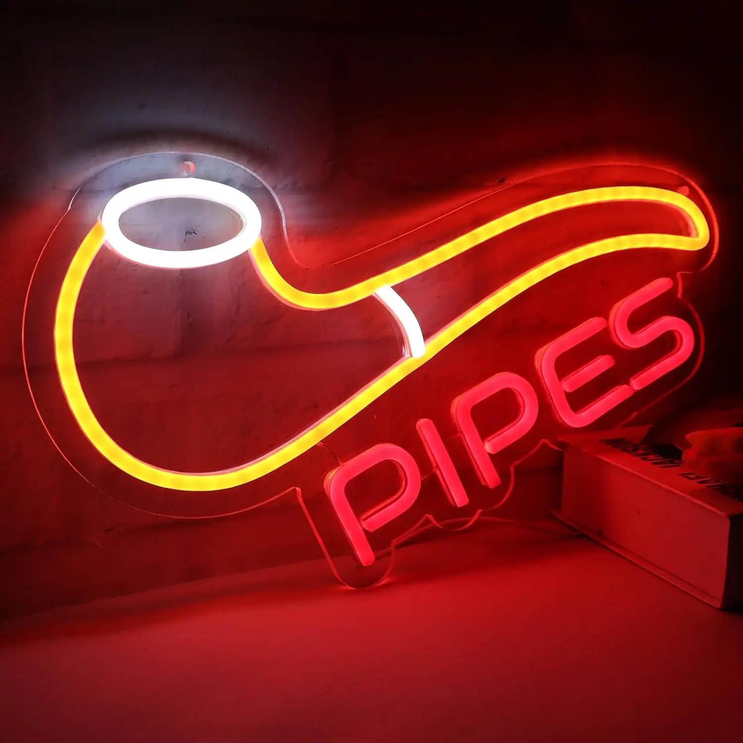 

Smoke Shop Neon Sign night light for Smoke Shop or Store Advertising,Man Cave Light,Home Bar or Garage Decor,Vibes Light for Pub