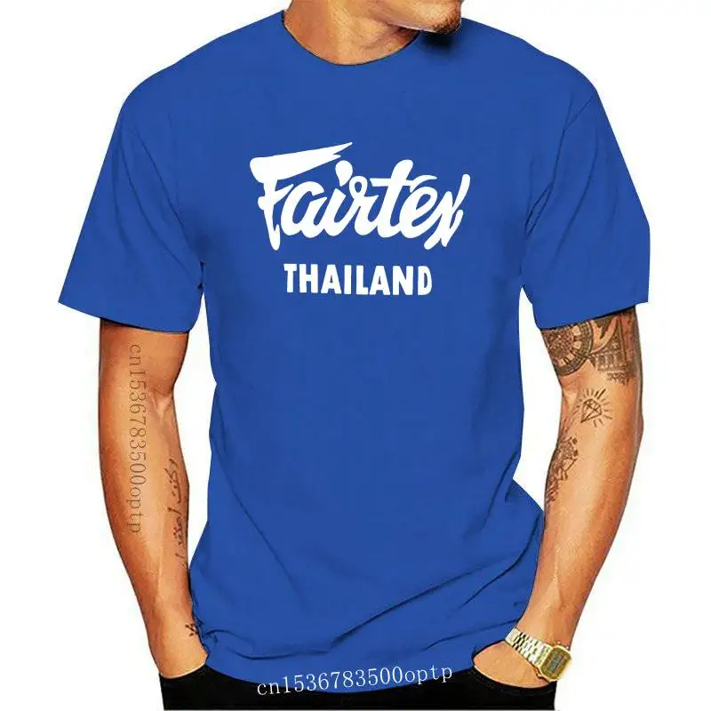 New Fairtex Thailand T-Shirt Black Casual Muay Thai Kickboxing Round Neck Loose Graphic Tee Size S-3xl-3255D