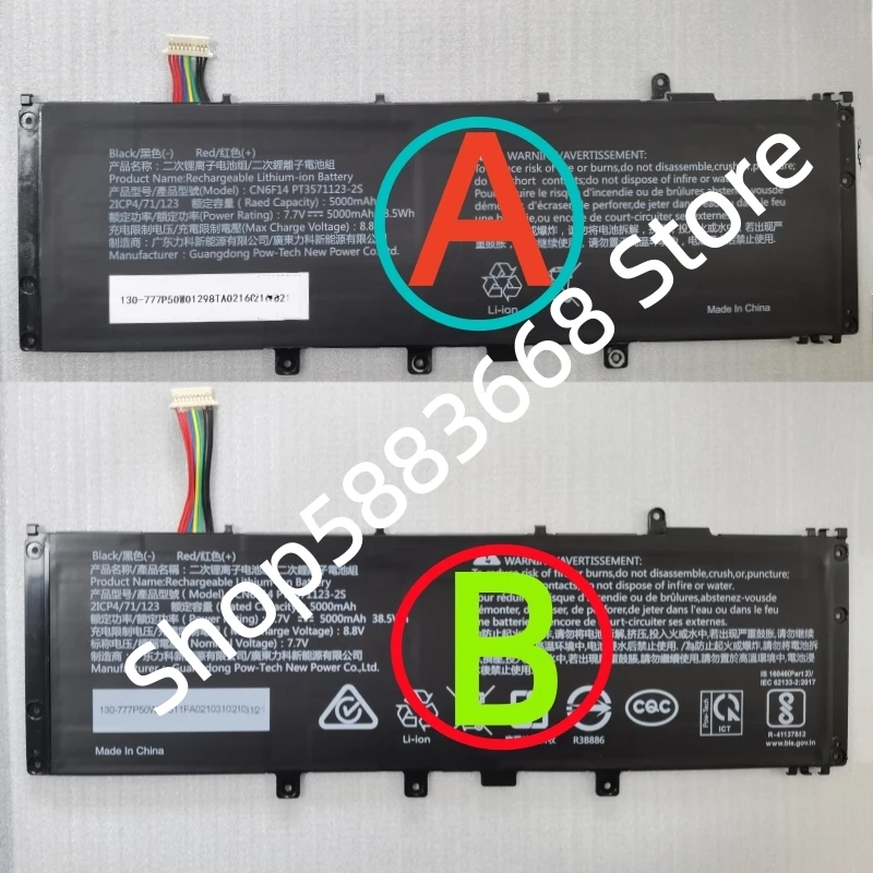 For Avita Pura NS14A5 CNF541-BB CN6F14 PT3571123-2S 7.7V 38.5Wh 5000mAh Laptop Battery For VAIO E15 VJE151G11W VJE151G11T