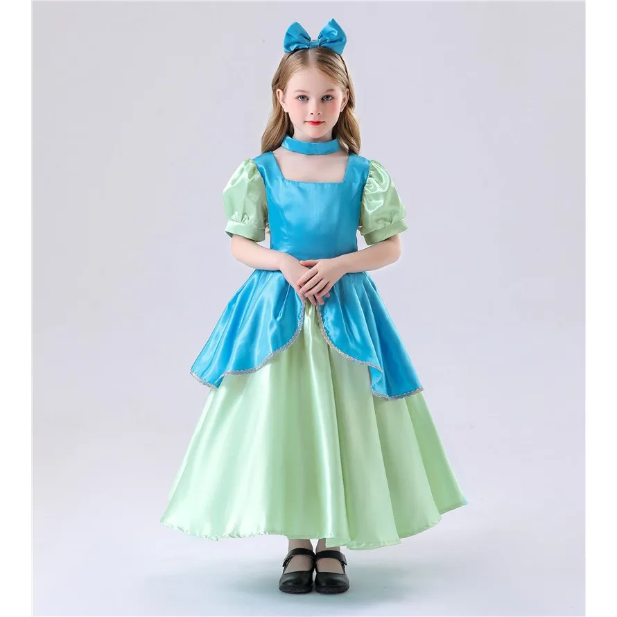 

Children's Princ Skirt Role Play Costume loween Stage Performance Outfit Big Sister Little Sister Cinderella Dr