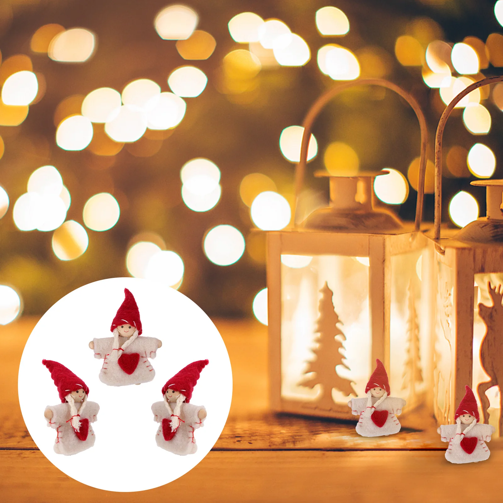 

3pcs Christmas Tree Ornament Ornament Christmas Tree Decoration Holiday Home Diy Handmade Gift Decor Festive Gift Diy Craft