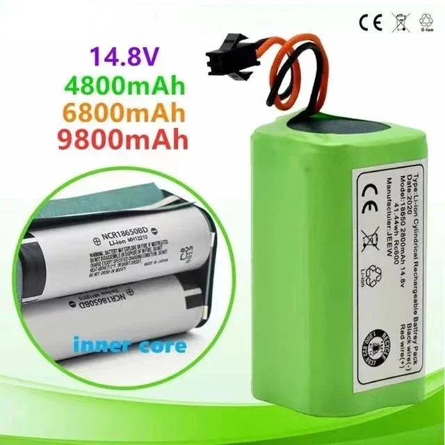 100% New 14.8V 9.8Ah Li-ionbattery for Conga Excellence 990 Ecovacs Deebot N79 N79S DN622, Eufy Robovac 11 11S 12 15C 15S 35C