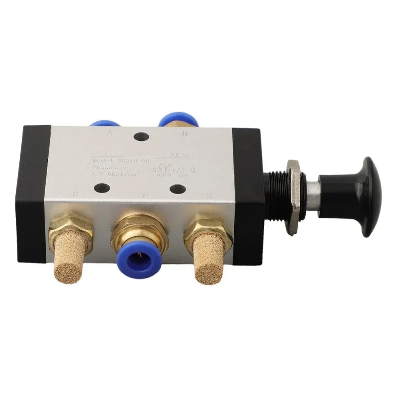 3/2 way Manual control valve Pneumatic hand pull push valve 3R110-06 3R210-08 Port 1/8 1/4 4R310-10 3/8 3R410-15 1/2 with joint
