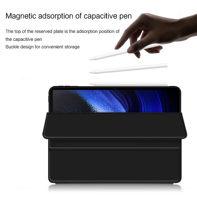 AJIUYU Für Xiaomi Pad 6 Pro Fall Smart Cover für MiPad 6 Pro 2023 Mi Schutzhülle PU Tablet xiaomipad6 Mit Auto Wake UP Ultra Dünne