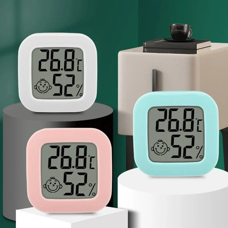 

Wall Mounted Digital Temperature Humidity Meter High Precision Indoor Hygrometer Thermometer for Home Baby Room (3PCS)