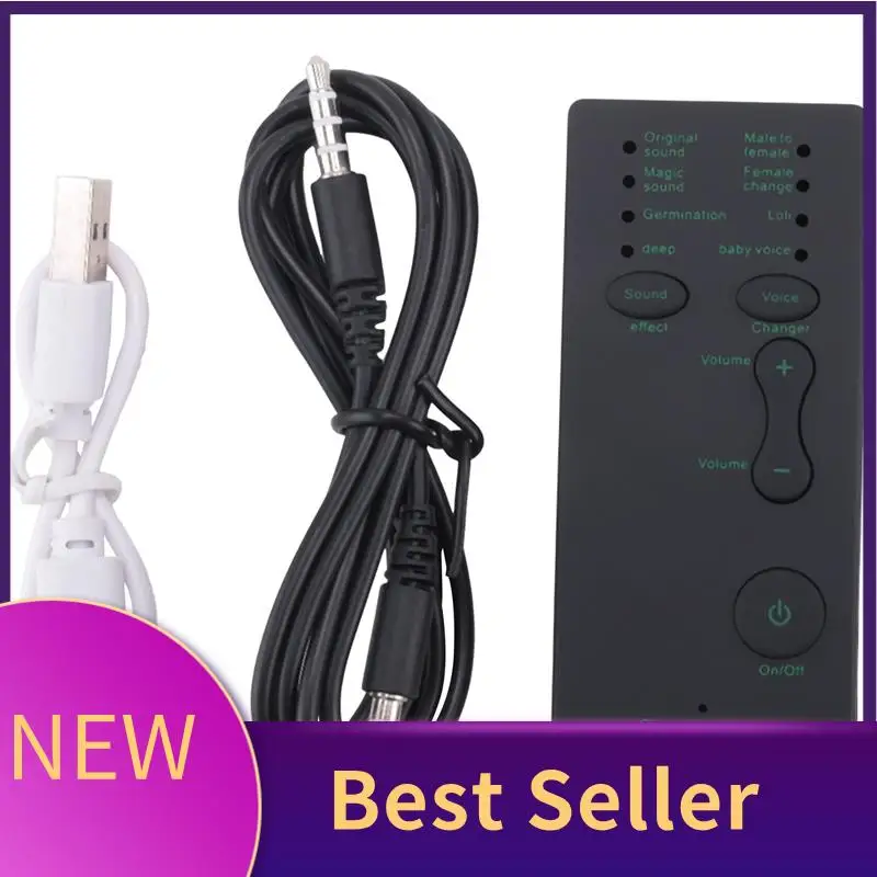 

M07K-Disguiser Phone Microphone Voice Changer Adapter 8 Voice Changeing Modes For PUBG MIC Game