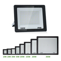 LED Floodlight AC220V 110V 10-300W IP66 Waterproof For Outdoor Wall Garden  LED Reflector Street Lamp Wall Flood Lights