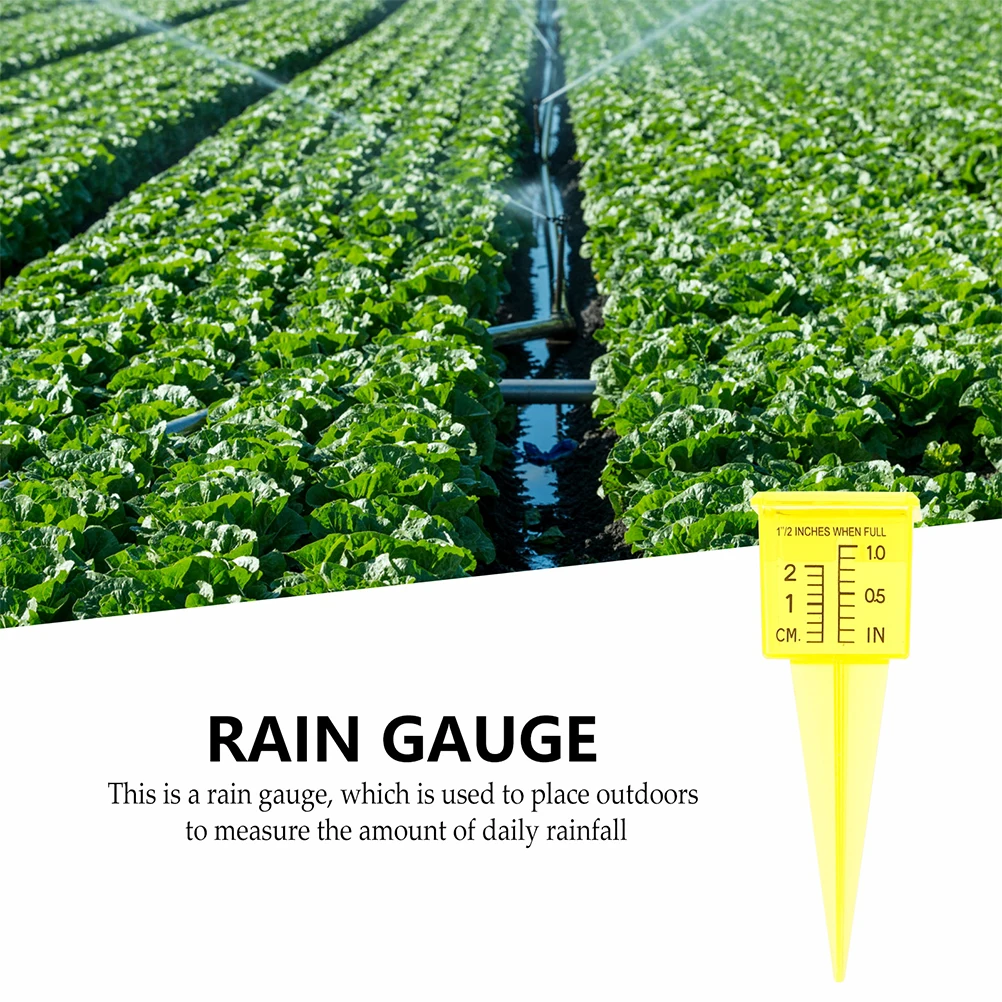

4pcs Rain Gauge Measure Weatherproof Durable for Yard Lawn Garden Accurate Scale Sprinkler Output Farming Tool Outdoor
