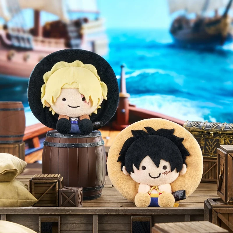One Piece Genuine Monkey D. Luffy Sabo Coin Purse Anime Figure Keychain Plush Doll Earphone Storage Bag Boy Birthday Gifts