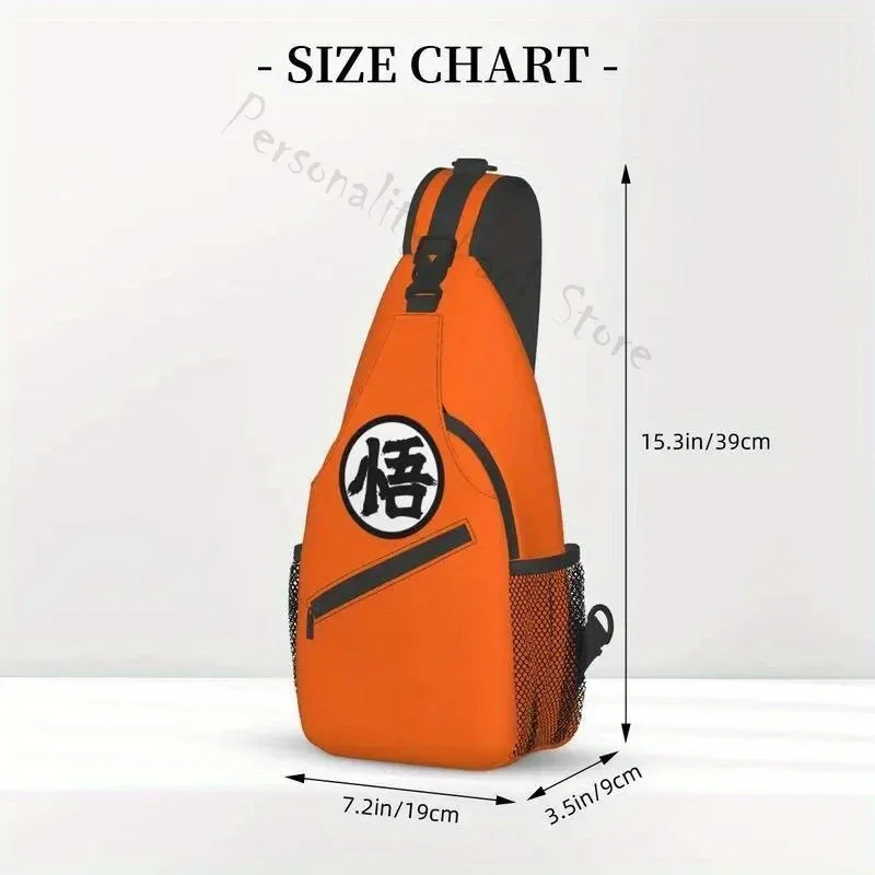 Mochila cruzada con logotipo de Anime de dibujos animados para hombre, bolso de hombro personalizado para el pecho, mochila de viaje