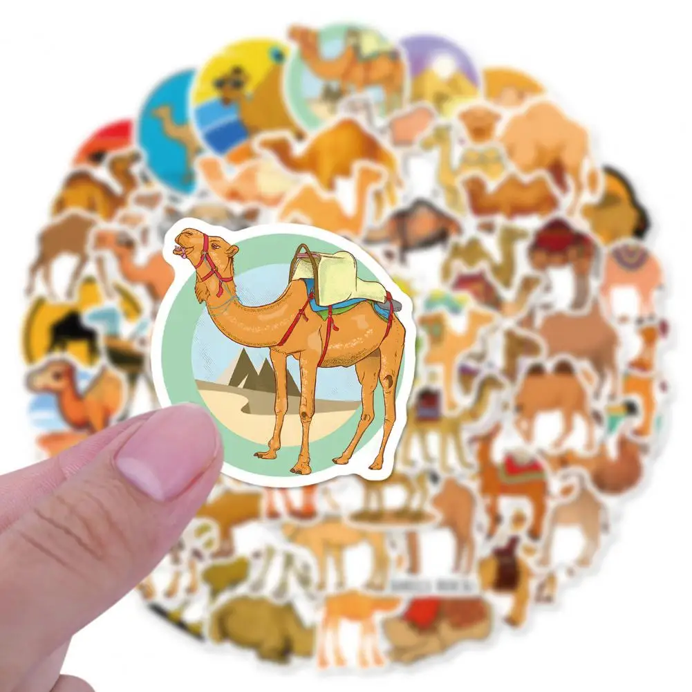 Camel Bumper Sticker Waterproof Camel Stickers Decorative Decals for Laptop Skateboard Guitar Scrapbooking Ideal for Kids Teens