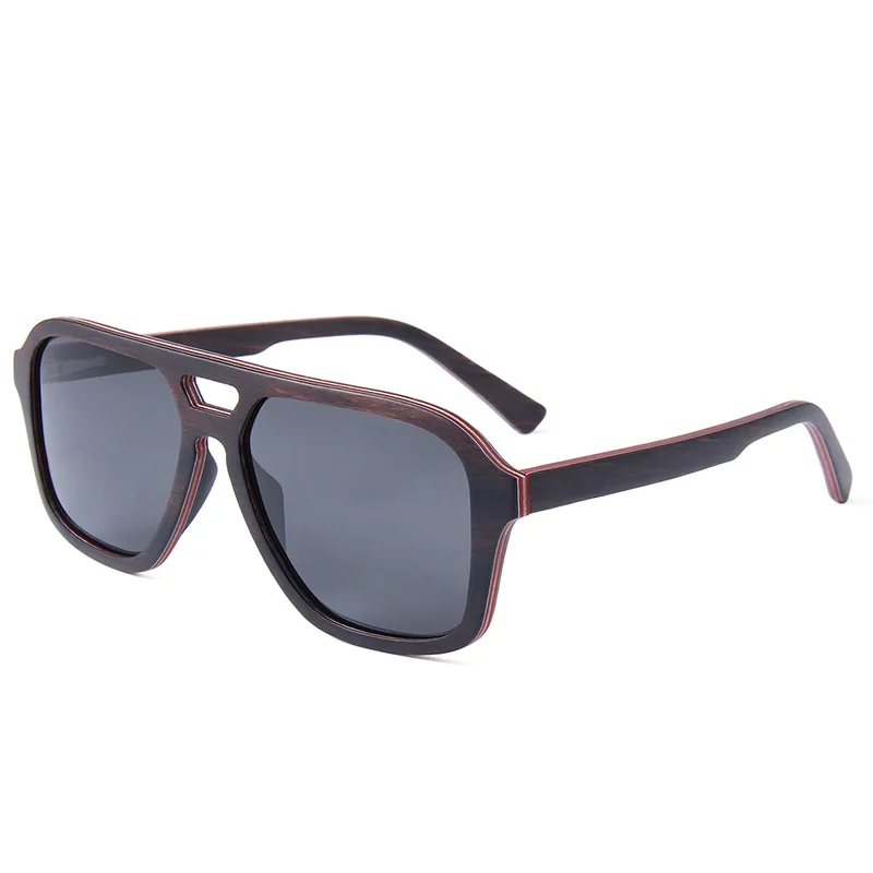 

Полностью деревянные солнцезащитные очки с двойным мостом, унисекс, большие поляризационные солнцезащитные очки UV400, европейские и американские модные солнцезащитные очки с защитой от ультрафиолета