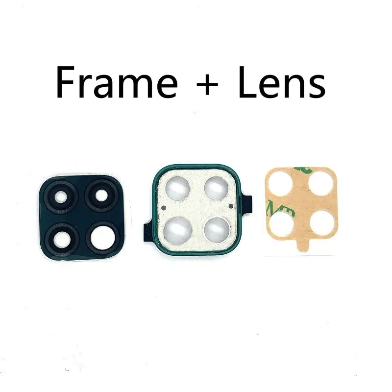 Rear Back Camera Lens Glass For Huawei P40 Lite Camera Glass Lens with Frame Holder Replacement Repair Parts