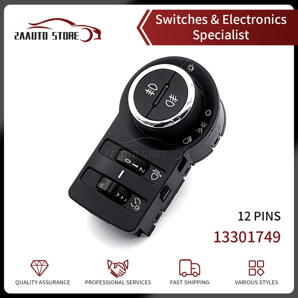 For Buick Regal Encore Chevrolet Cruze Malibu TRAX Opel Mokka Astra J Car Headlight Fog Lamp Switch 13301749 96989561 95291941