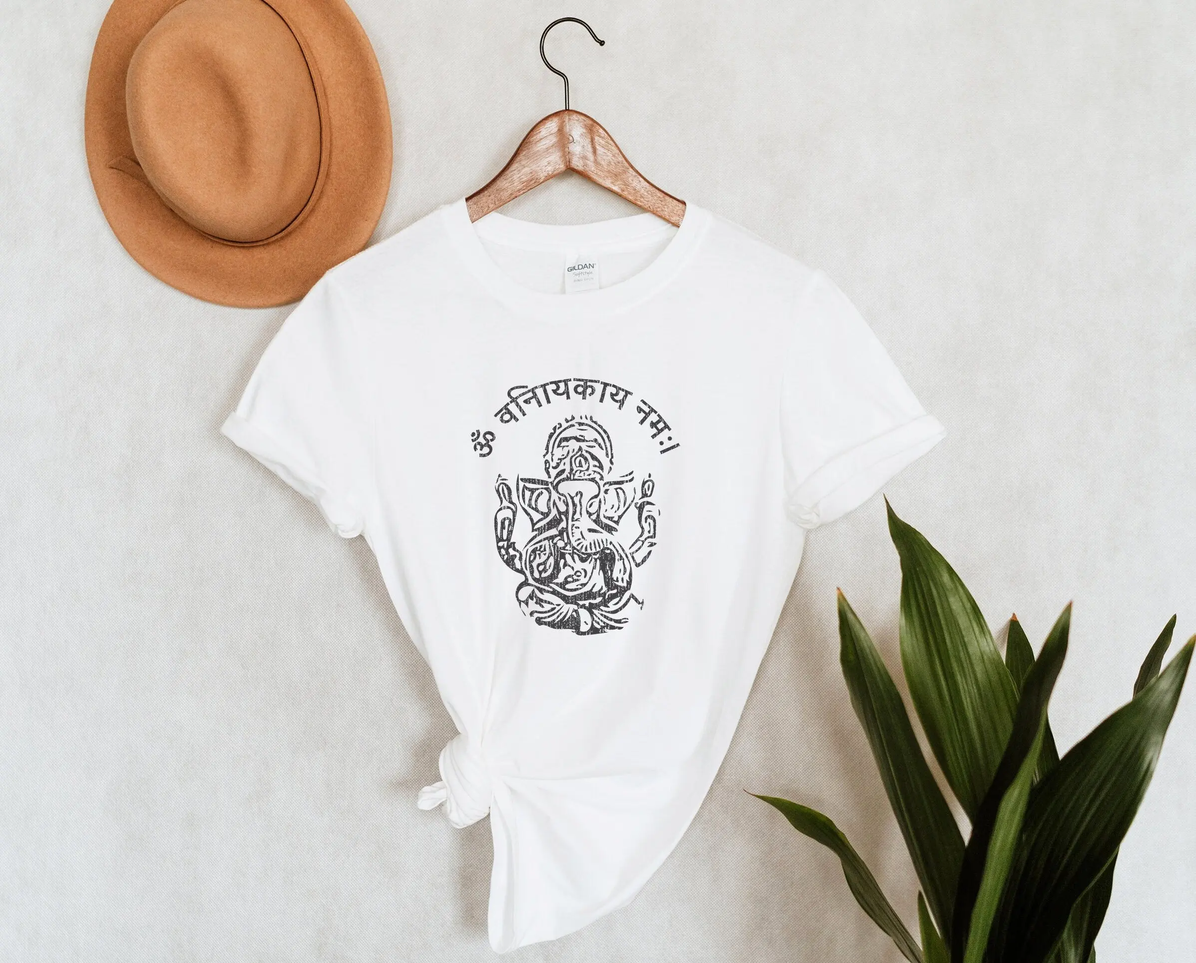 Футболка Ганеша лорд Ганеша Йога индуийский Бог Om s мантра одежда Слон Ганеша