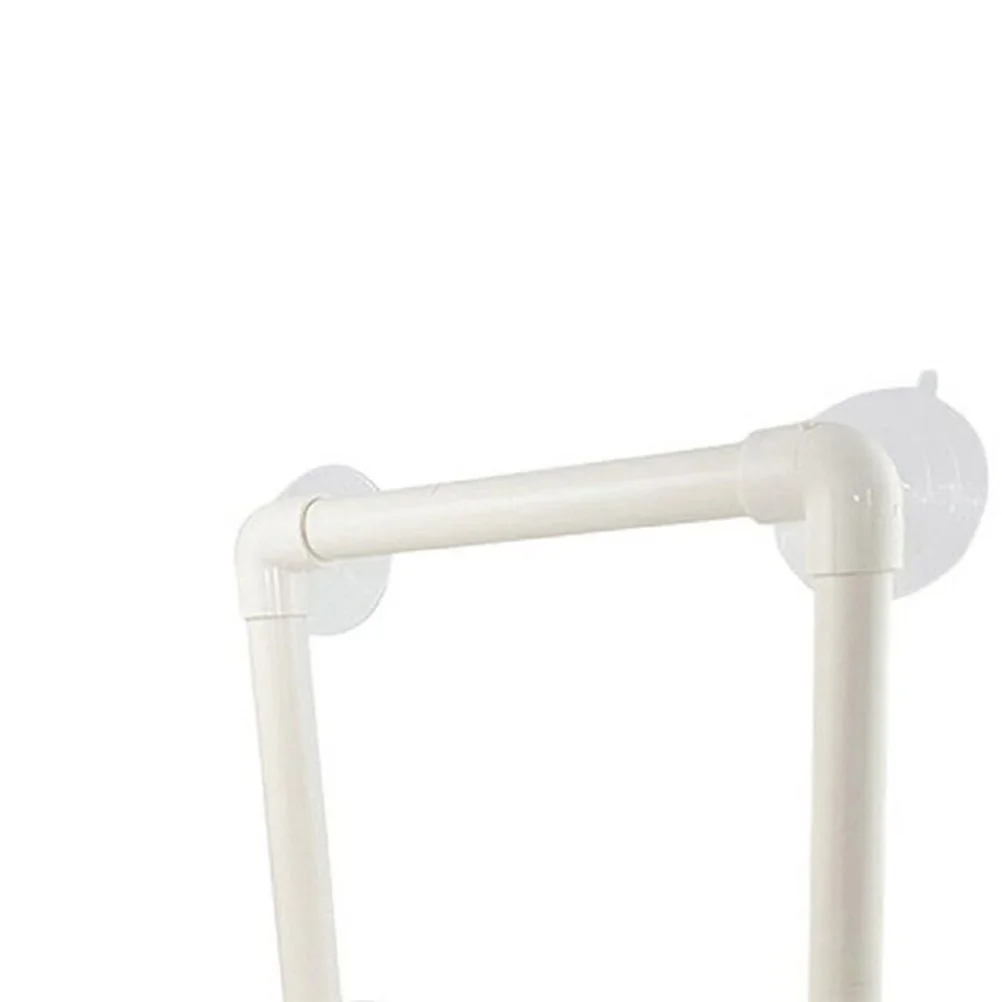 

Thickened Pvc Tube Rack Bird Perch Heavy Duty Suction Cups Shower Bath Wall Window Pet Parrot Stand Holder For Finches