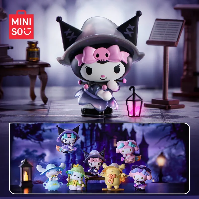 MINISO-personajes genuinos de Sanrio, caja ciega de la serie Magic Story, decoración de escritorio Kawaii, adornos, juguetes para niños, regalos de cumpleaños