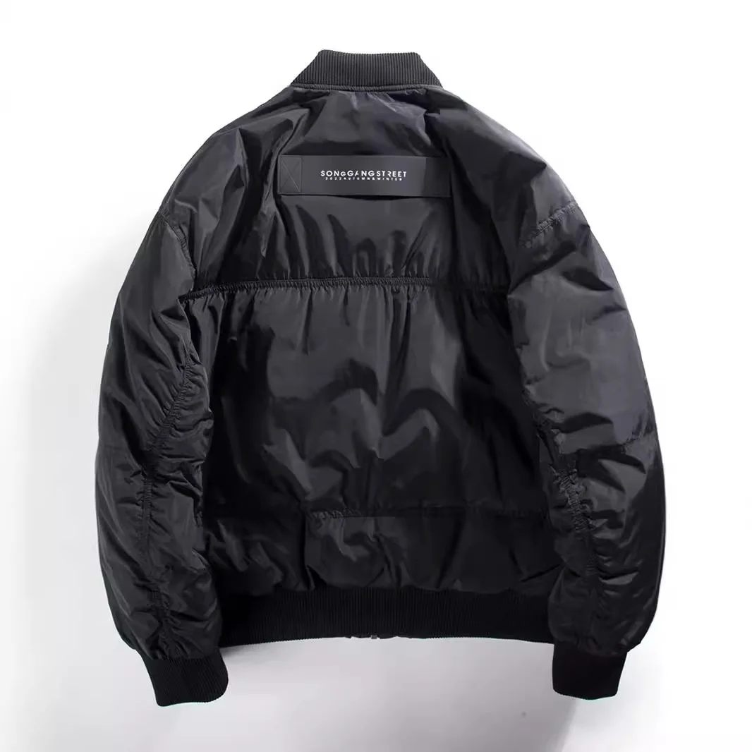 اليابانية خمر موضة جديدة للرجال بلون بسيط الأساسية عادية عصرية فضفاضة سستة س الرقبة مبطن معاطف الذكور الملابس سترات #4