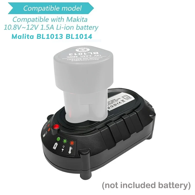 Ładowarka zasilająca do Makita BL1013 BL1014 10.8V-12V akumulatory litowo-jonowe DC10WA wiertarka elektryczna śrubokręt narzędzia ładowarka — zdjęcie produktu 4