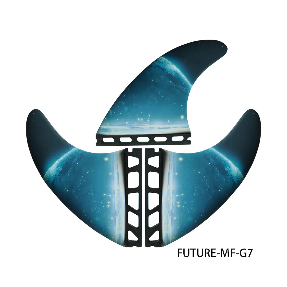 

Surfing Accessories Future Fin MF G7 Azure Blue Honeycomb Fiberglass Surf Fins Thruster