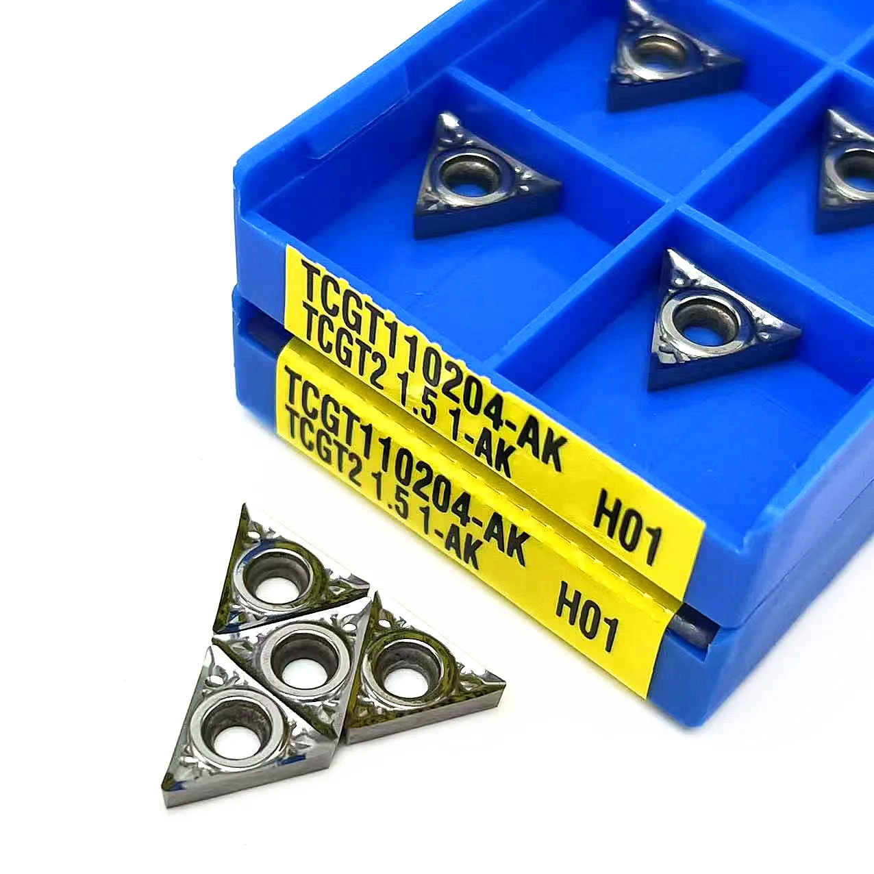 10ชิ้น TCGT110204 TCGT110202 TCGT110208 AK H01สำหรับอลูมิเนียมภายในเครื่องมือกลึงเครื่องมือตัด CNC เครื่องมือแทรกคาร์ไบด์เครื่องมือกลึงแทรก