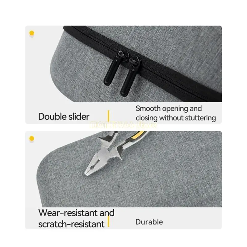 F62C Hard EVA Storage Box Protable Travel Carrying for Case Headband Accessories Bag for Oculus Quest 2