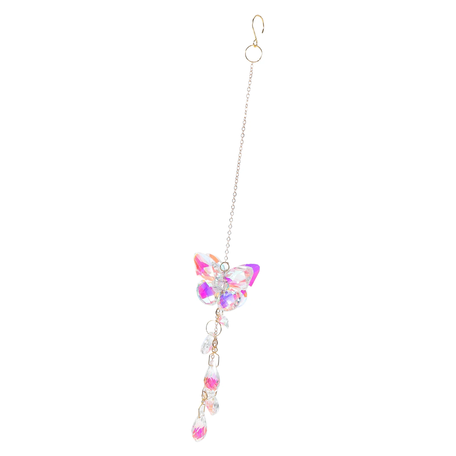 

Sun Catcher Wind Bell Butterfly Window Decoration Crystal Hanging Crystals Chime Garden Ornament