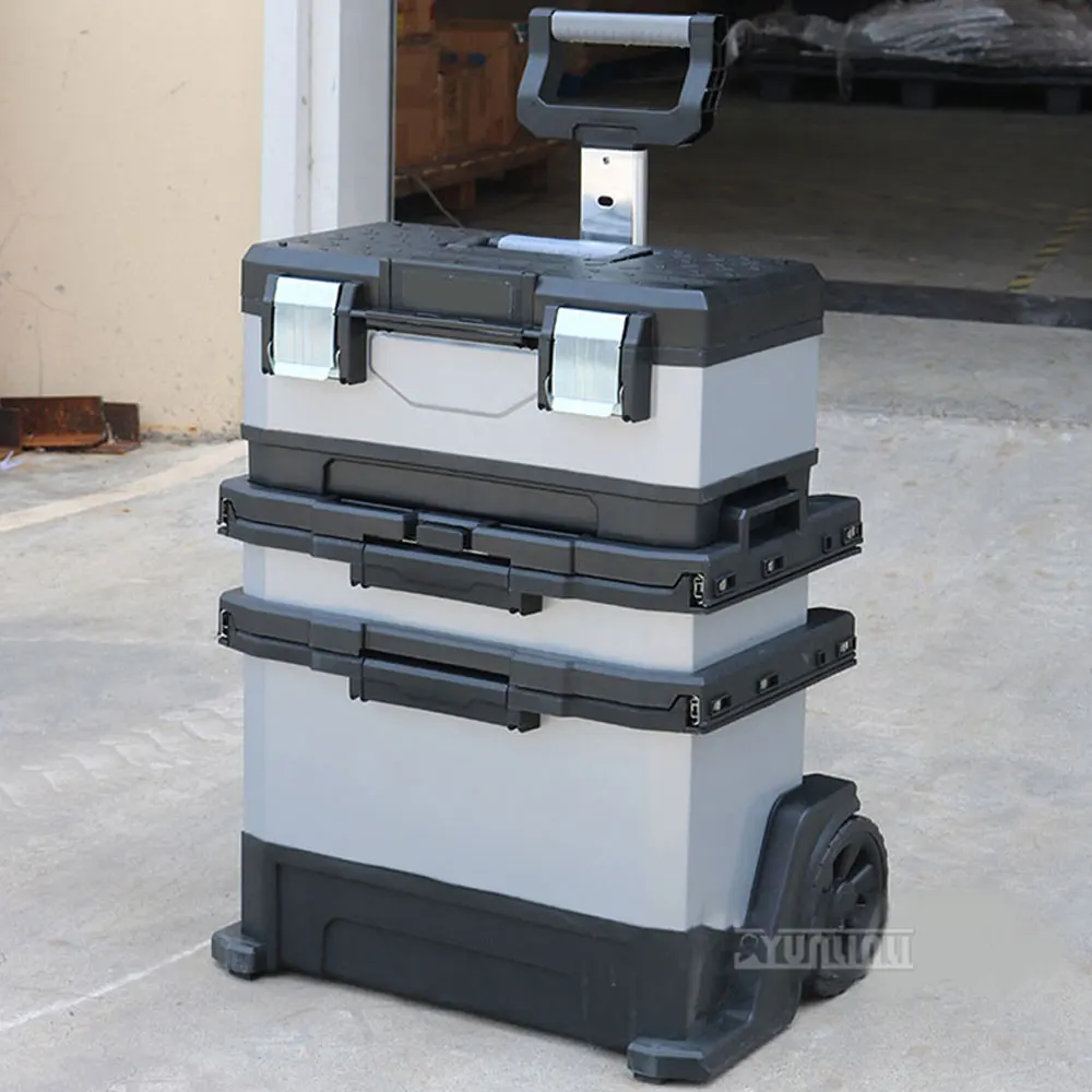 Plastic-Steel Waterproof and Shock-Resistant Storage Box – Stackable Large Modular Toolbox