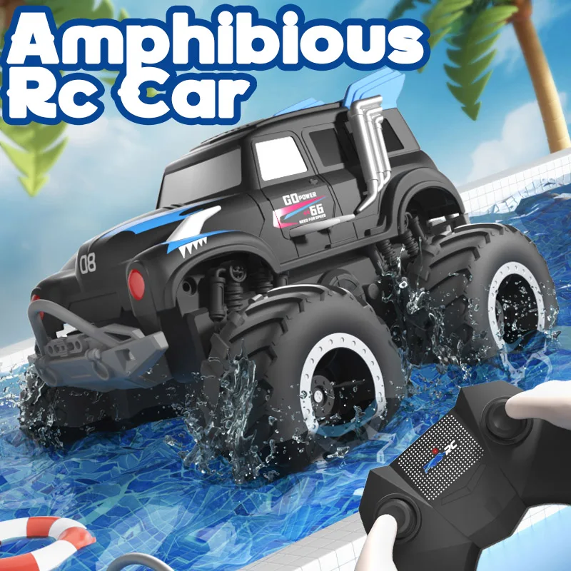 

Amphibious Rc Car Remote Control Stunt Car Vehicle Waterproof Driving Drift Rc Cars Outdoor Water Land Toys for Boys Gift