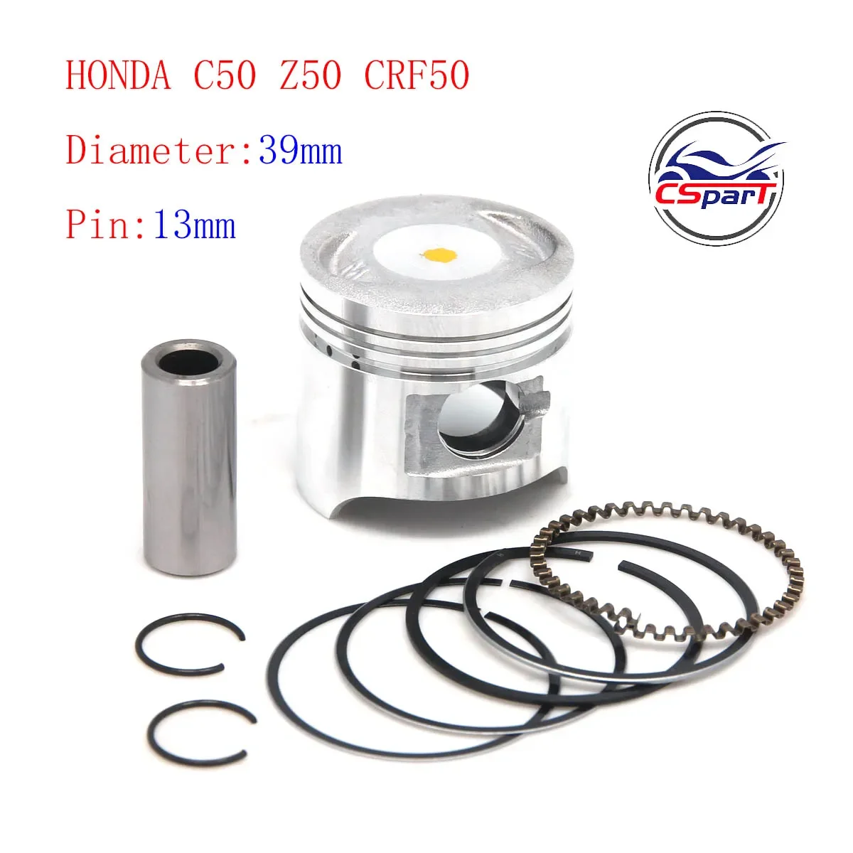 39MM 13MM PISTON GASKET RING KIT For HONDA CRF50 XR50 Z50 CRF XR Z 50 50CC DIRT BIKE TRAIL