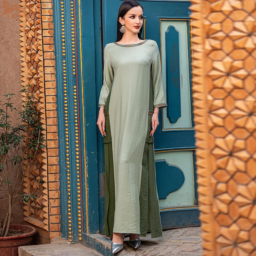 رمضان عيد قفطان فيستدوس عباية دامن دبي فساتين إسلامية طويلة أفريقية فاخرة للنساء رداء نسائي Musulmane Kebaya
