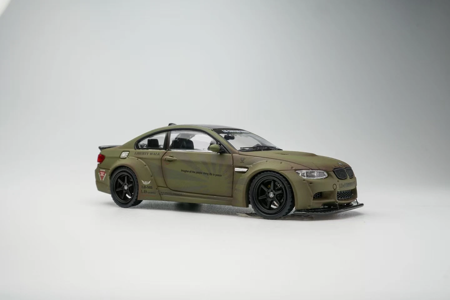 予約注文-ファインモデル-1-64-lb-m3-e92-ゼログリーン-ダイキャストモデルカー