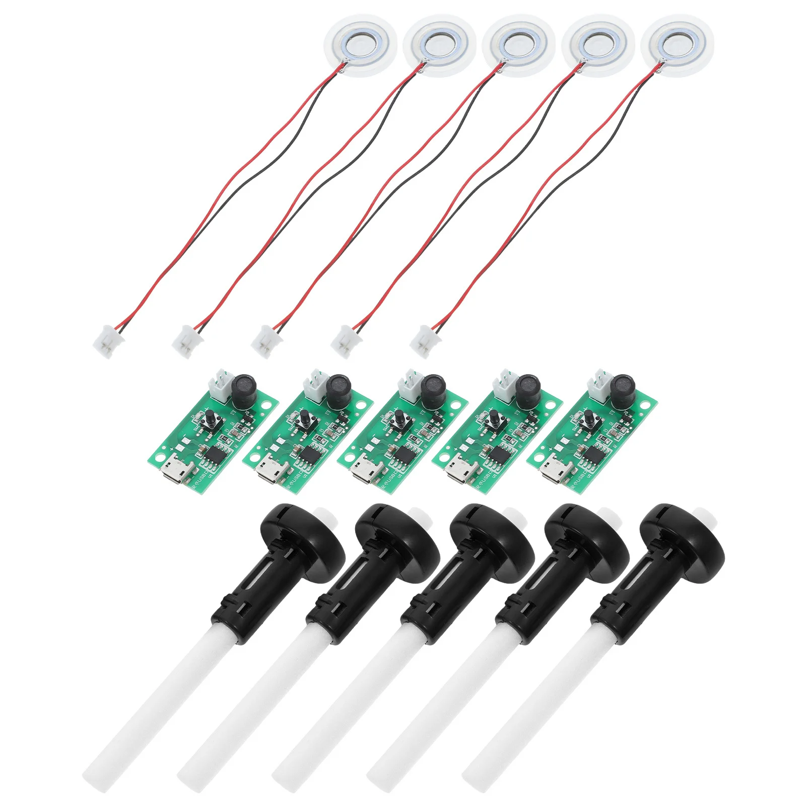 

5Sets USB Mini Atomizer Circuit Board Low Power Spray Module DIY Kit Compact Atomization Plate Mist Maker Home Office Travel