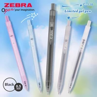 Bolígrafo de Gel japonés ZEBRA Limited, 0,5mm JJ6, palo antiniebla esmerilado translúcido, papelería escolar Simple de gran capacidad de secado rápido, 1 Uds.