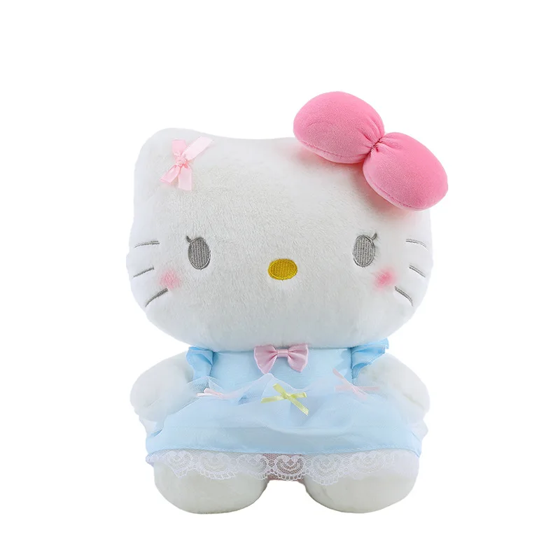 50cm Hello Kitty Plush Toys Sanrio Cute Movie KT Cat Dolls  Soft  Stuffed Hello Kitty Birthday Gifts For Kids  New  Dress  Doll