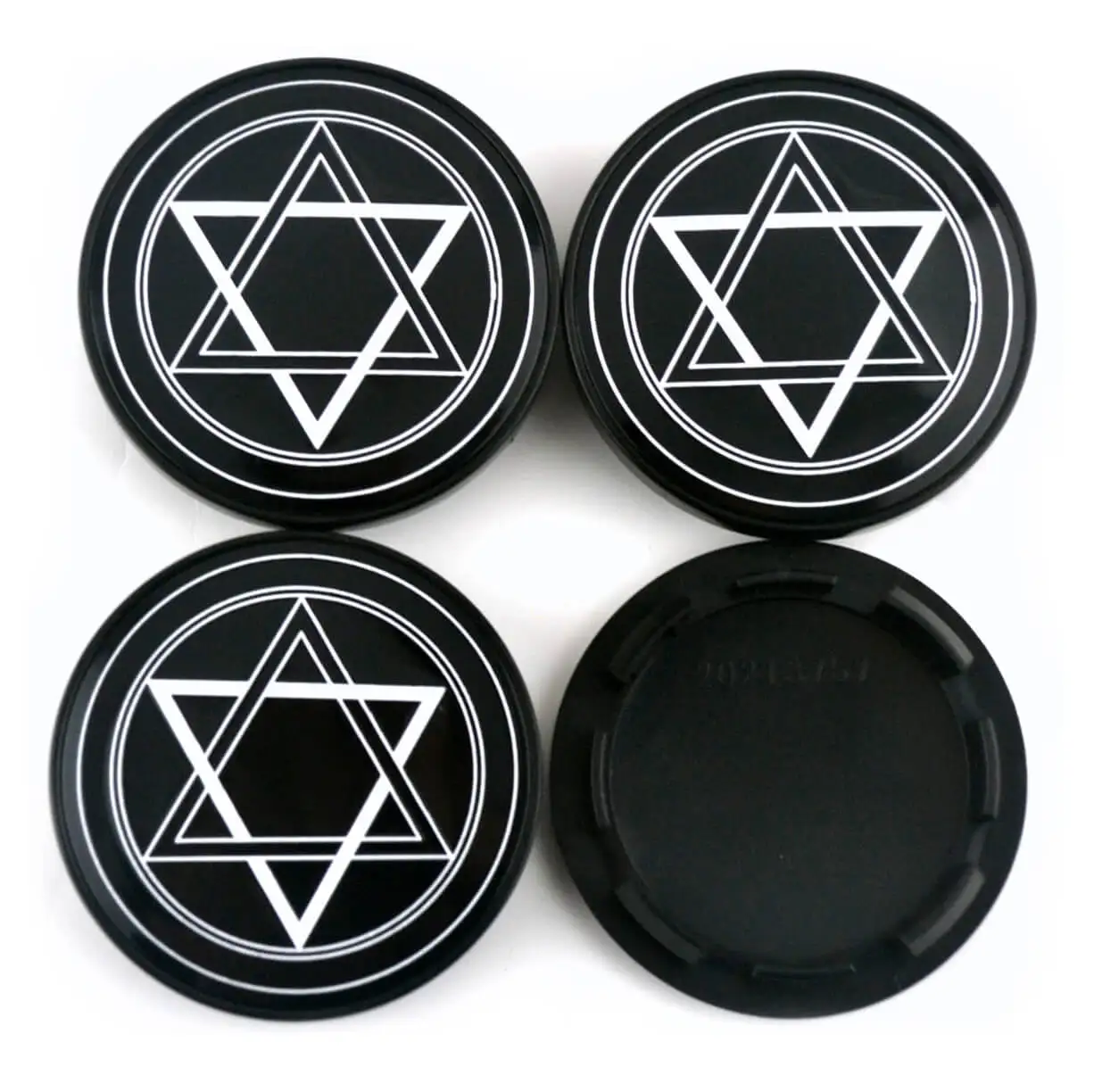 DewFlew 4Pcs Out 60mm(2.36") inner 50.5mm(1.99") Wheel Hub Cap For 2006-2013 F-150 2012-2015 F-350 Super Duty 2009-2014 Flex ABS 5