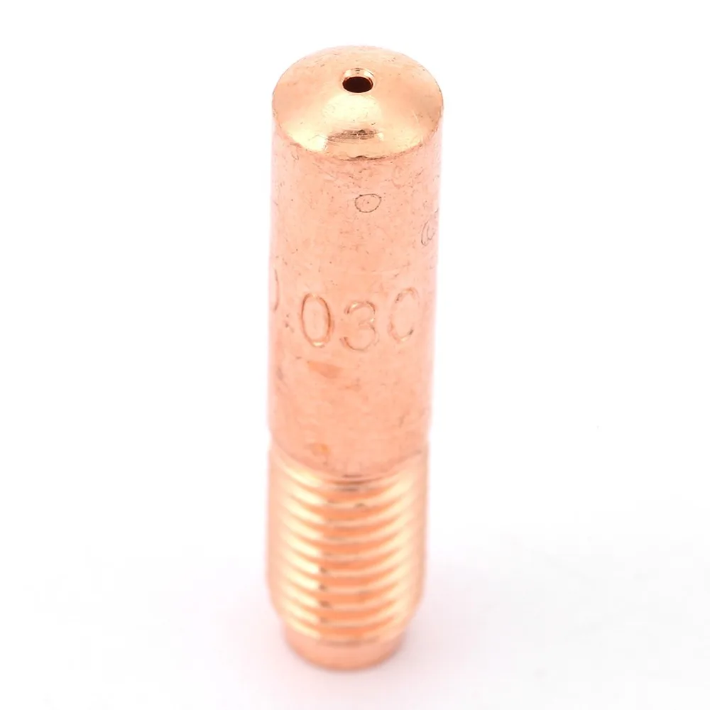 10pcs 0.030 Inch Diameter MIG Welding Contact Tips 0.8mm Diameter 0.024 Inch Diameter Copper Contact Tips 10 Pcs Pack