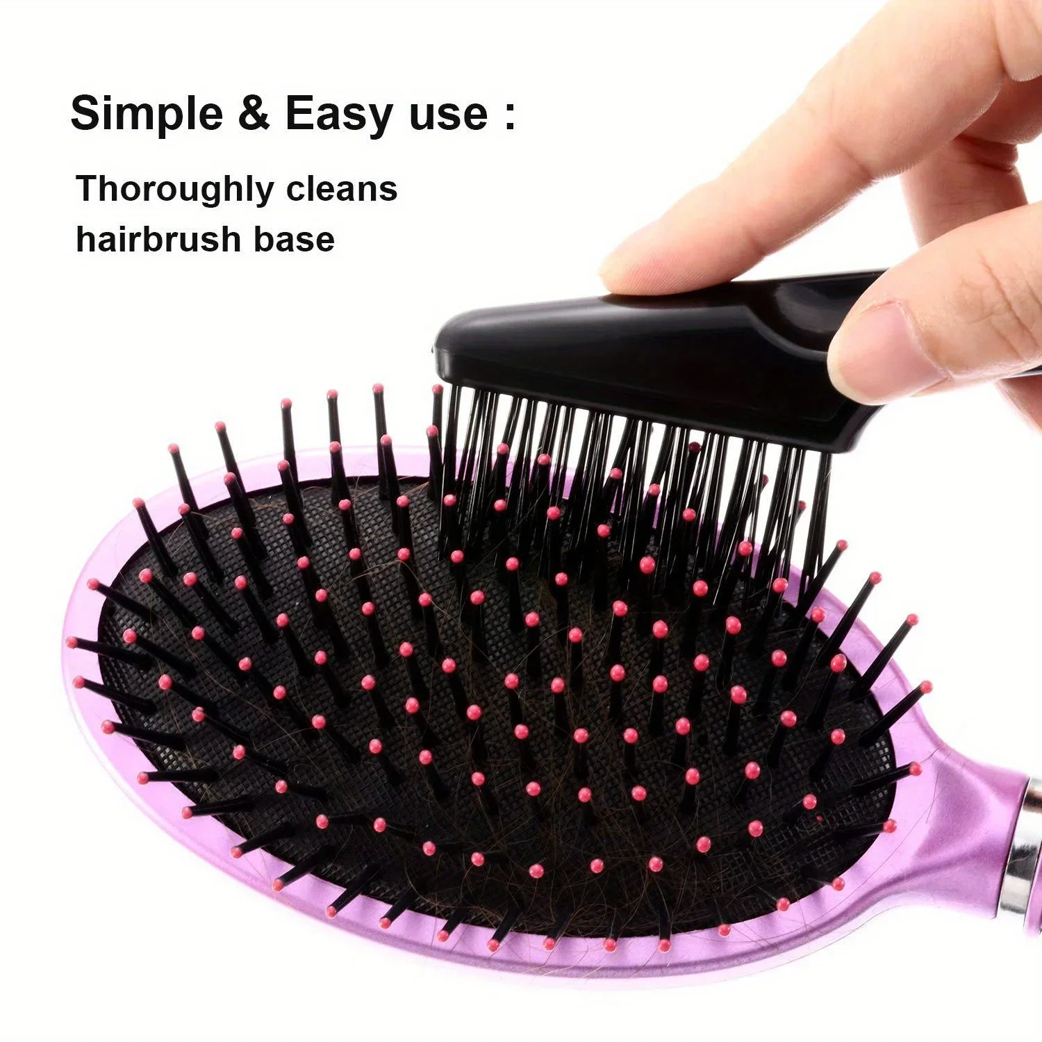 2-In-1 Hair Brush Cleaning Tool Comb Set for Normal Hair Dust And Dirt Remover Comb 1pcs/2pcs Set