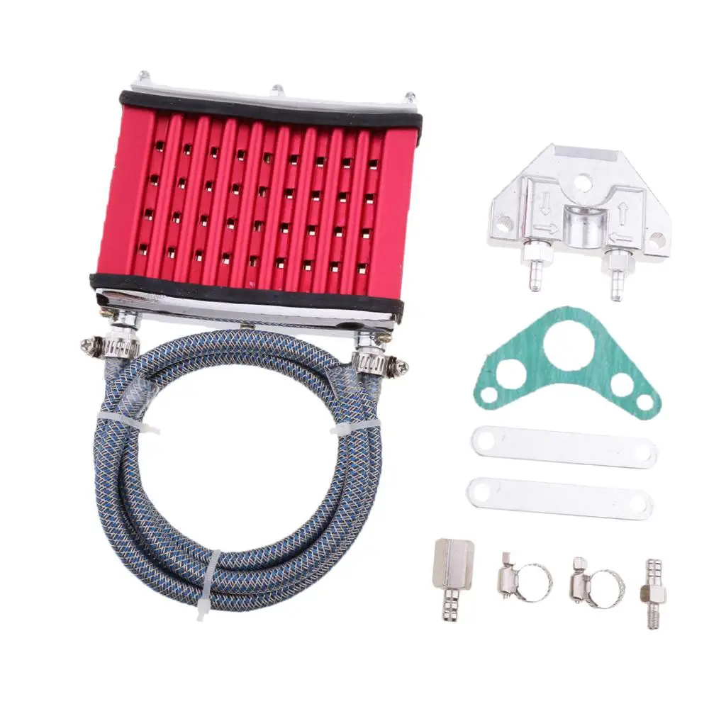 Oil Cooler Cooling Radiator for 50cc- 125cc Horizontal Engine Dirt Bike/Pit Bike