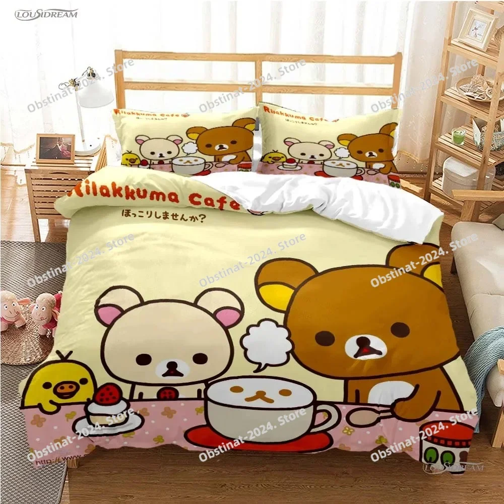 

Cute Cartoon M-MAMEGOMA All Season Duvet Cover Kawaii Bedding Set Soft Quilt Cover and Pillowcases Teen SingleDoubleQueenKing