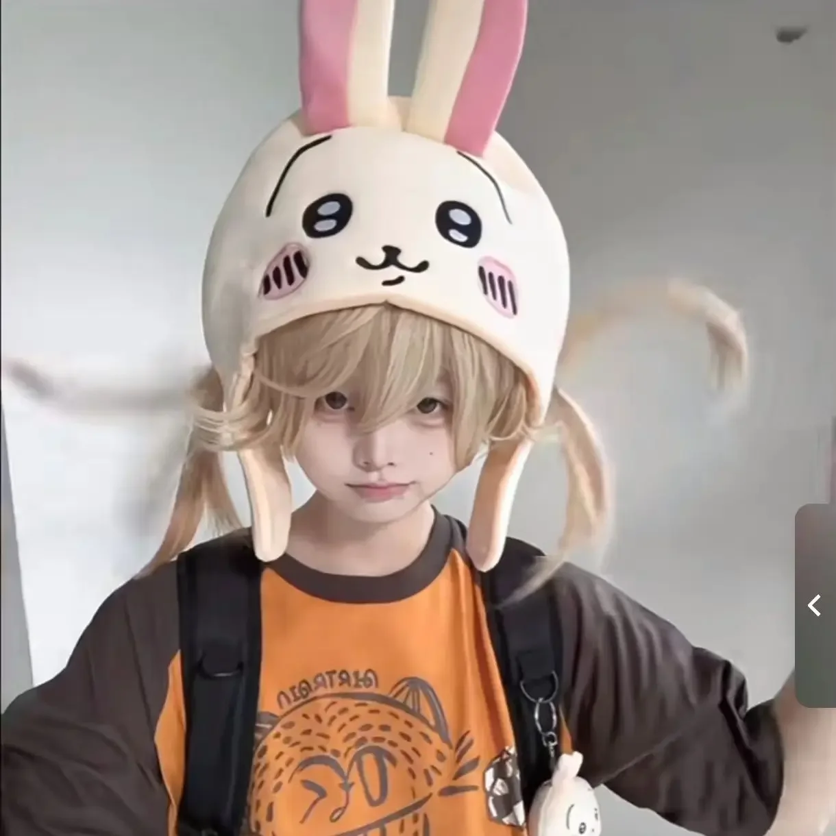 Kawaii Chiikawa Hachiware Usagi Anime Hoodie Hat Cosplay Accessory Cartoon Bag Watch Prop Fun Party Favor Girl Gift view 5