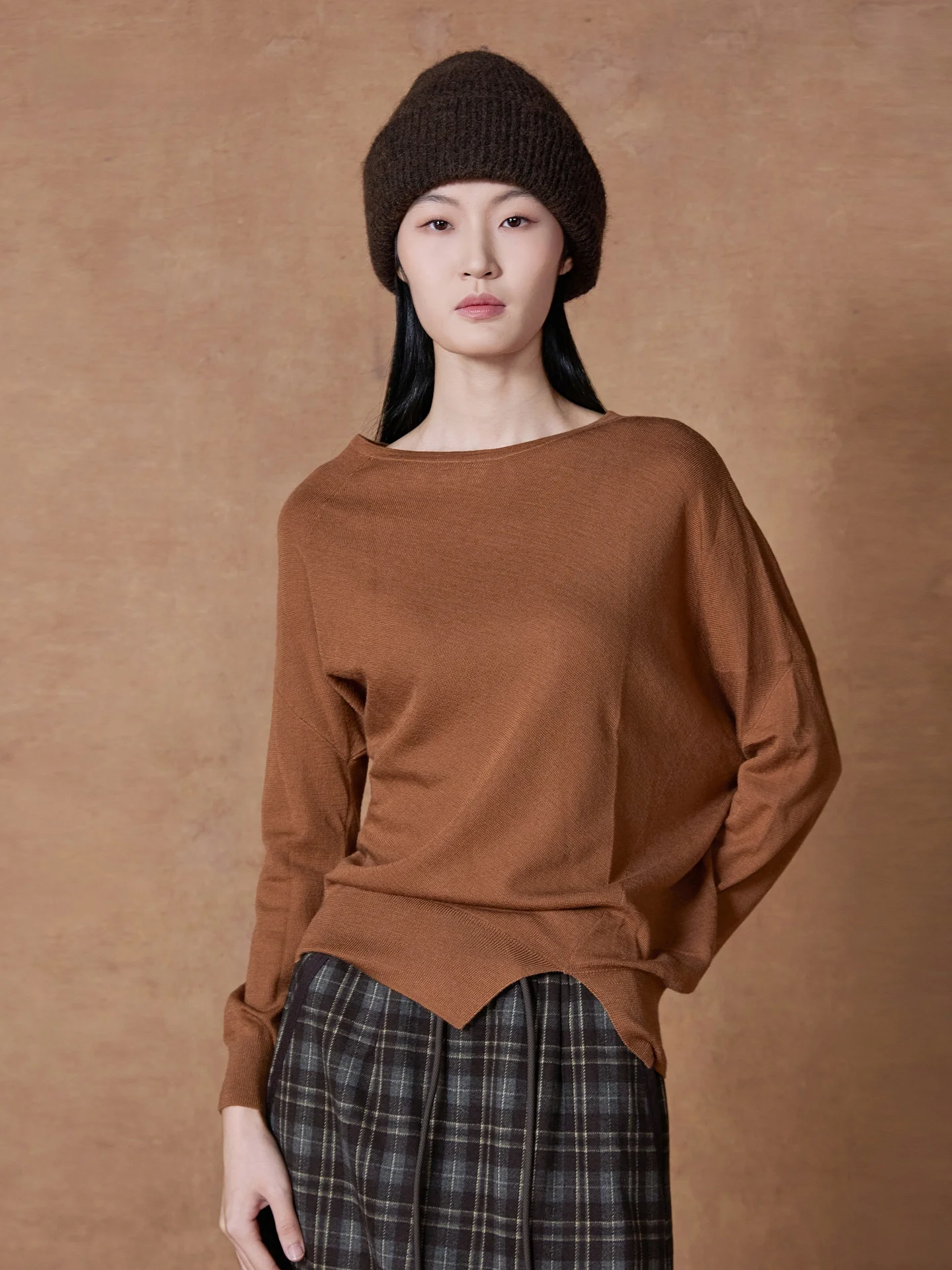 Comodo misto lana Maglieria Abbigliamento interno Design Sl in un unico pezzo Delicato sulla pelle Casual Vestibilità ampia Lunga Sve rotonda Ne